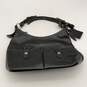 Dooney & Bourke Womens Black Leather Adjustable Strap Outer Pockets Hobo Bag image number 1