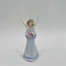 Retired Lladro Joy In My Heart 6908 Glazed Porcelain Figurine Angel Tree Topper