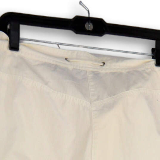 NWT Womens White Drawstring Slash Pocket Pull-On Chino Short Size 14 image number 4