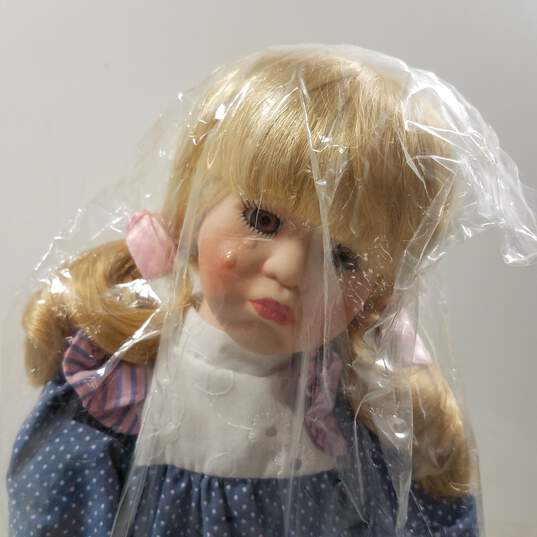 VTG. First Day of School 'Tammie' Porcelain Doll  W/Tag image number 2