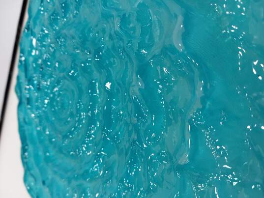 Decorative Blue Swirl Glass Plate image number 6