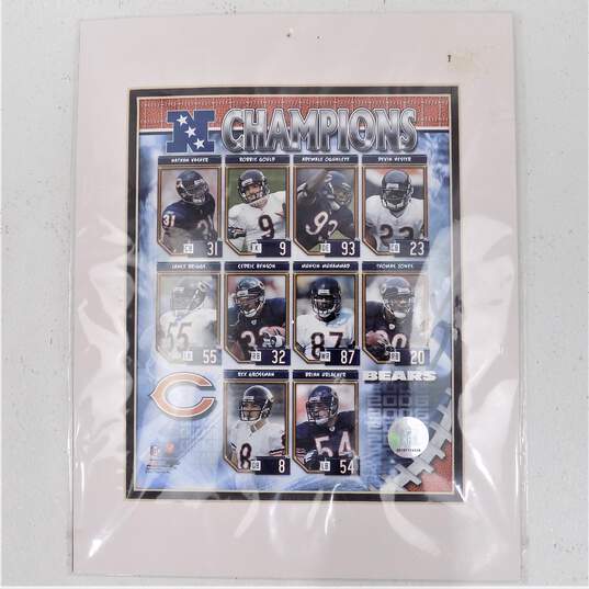 Vintage Chicago Bears NFL Pennant Flags W/ Photo Prints image number 6