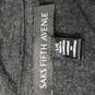 Saks Fifth Avenue Black Rayon Blend V-Neck Shirt Womens Size L image number 4
