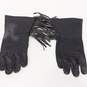 Unbranded Men's Black Leather Motorcycle Gloves Size XL image number 2