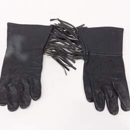 Unbranded Men's Black Leather Motorcycle Gloves Size XL alternative image