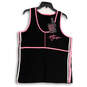NWT Womens Black Pink Sleevless Scoop Neck Pullover Tank Top Size 1W image number 1