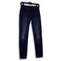 Womens Blue Denim Medium Wash Stretch Pockets Skinny Leg Jeans Size 25/0 image number 1