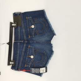 True Religion Women Blue Jean Shorts Sz 29 NWT alternative image