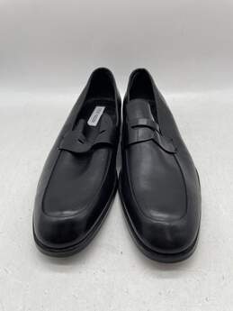 Mens Meyer Black Leather Round Toe Slip-On Loafer Shoes Sz 11 M W-0484163-A alternative image