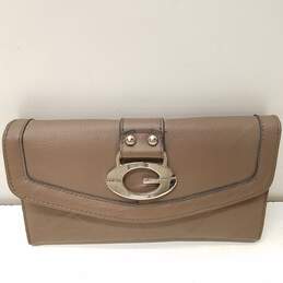 Guess Brown Leather Trifold Wallet