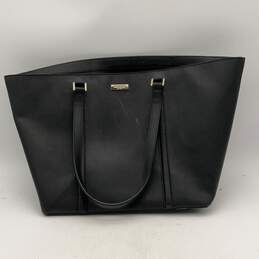 Kate Spade New York Womens Black Double Handle Inner Zip Pocket Tote Bag