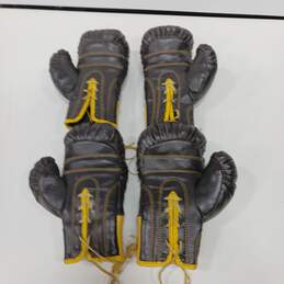 Set of 4 Brown KM-8 Kid's Boxing Gloves alternative image
