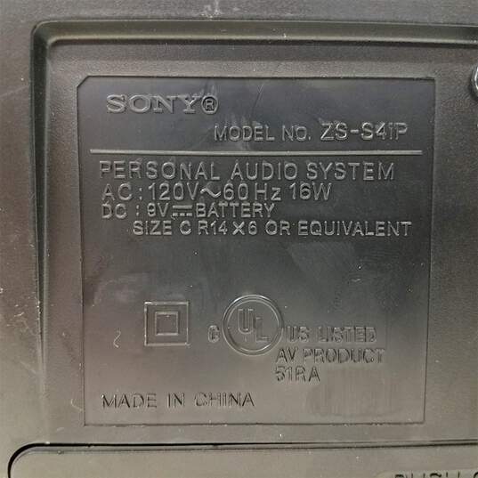Sony ZS-S4iP CD/Radio Boombox image number 7