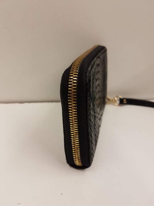 Michael Kors Black Leather Zip Wallet image number 3