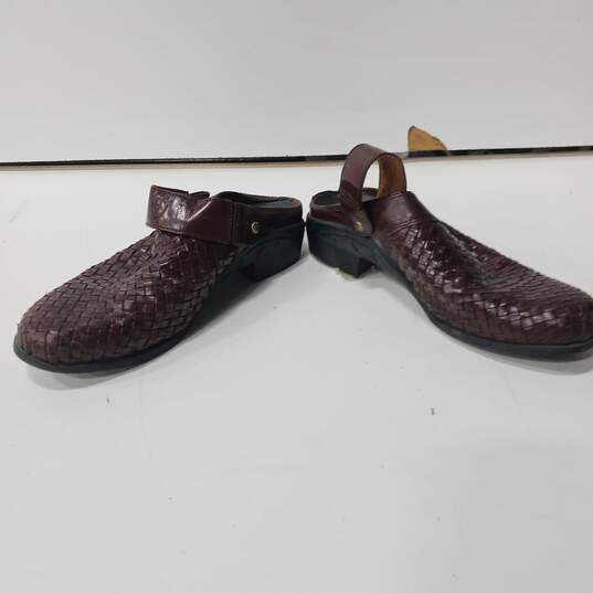Women's Ariat Woven Leather Slingback Shoes Size 7B image number 2