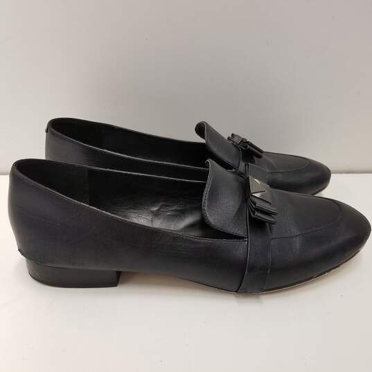 Buy the Kors Black Leather Loafers Women's 9.5 GoodwillFinds