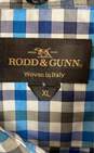 Rodd & Gunn Men Blue Plaid Button Up Shirt XL image number 3