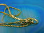 14K Yellow Gold C-Link Chain Anklet 1.4g image number 4
