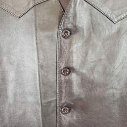 Phase 2 Men's Brown Leather Vest SZ XL alternative image