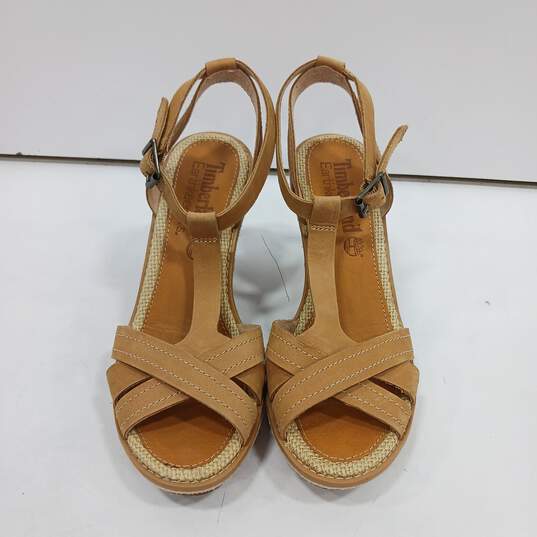 Women's Tan Timberland Earthkeeper Sandals Size 7 image number 3