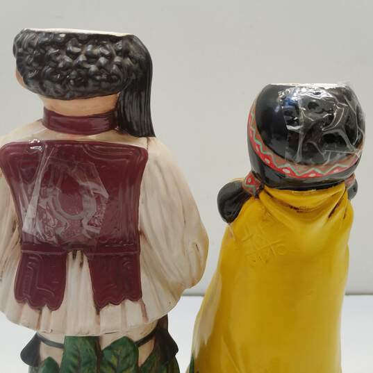 Alberta's Molds  Set of 2 Vintage Ceramic Decanters Indian/Greek image number 5