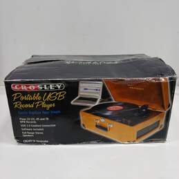 Crosley CR249-TA Keepsake USB Turntable w/Box