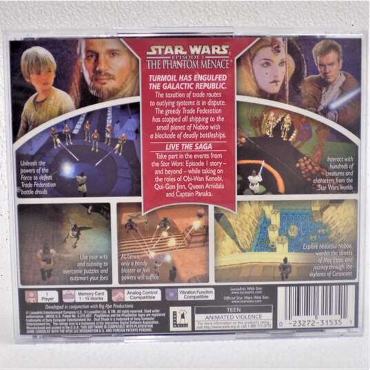 Star Wars Phantom Menace Sony PlayStation CIB image number 7