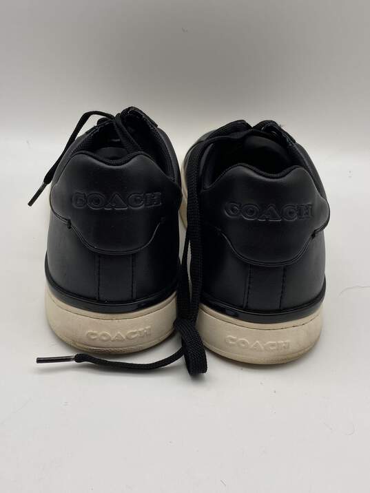 Authentic Mens G4950 Black Lace Up Low Top Sneaker Shoes Size 10.5D image number 1
