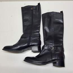 Etienne Aigner Black Leather Boots Size 7.5