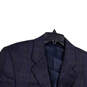 Mens Blue Notch Lapel Pockets Single Breasted Three Button Blazer Size 38R image number 3