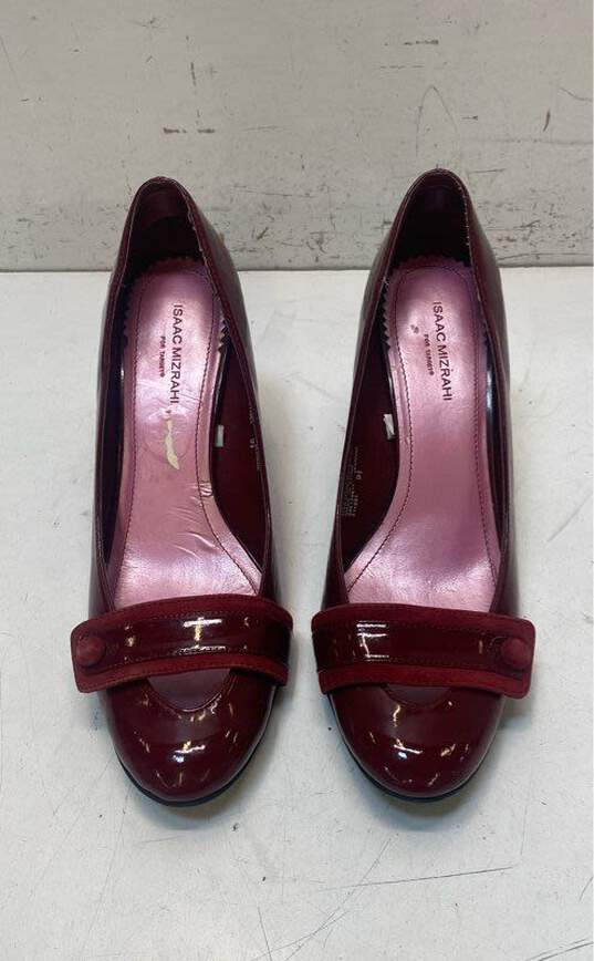 Isaac Mizrahi Burgundy Mary Jane Pump Heels Shoes Size 9.5 B image number 5