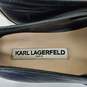 Karl Lagerfeld Paris Black Leather Cler Men's Size 6 M Sneakers image number 3