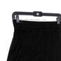 NWT Womens Black Flat Front Ruffle Hem Knee Length A-Line Skirt Size 0 image number 4