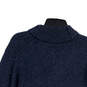 NWT Womens Blue Knitted Collared Long Sleeve Pullover Sweater Size Large image number 4