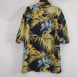 Tommy Bahama Navy Tropical Floral Shirt L alternative image