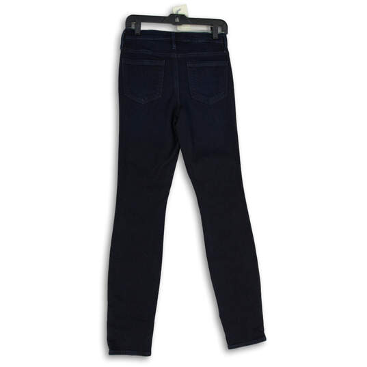 Buy the Womens Navy Blue Denim Dark Wash 5-Pocket Design Skinny Jeans Size  4T