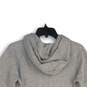 Womens Gray Long Sleeve Drawstring Pullover Hoodie Size Medium image number 4