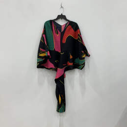 NWT Womens Multicolor Geometric Glam V-Neck Stretchy Sheath Dress One Size