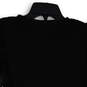 Womens Black Polka Dot Crew Neck Long Sleeve Pullover Blouse Top Size S image number 3