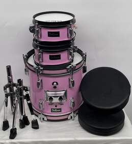 De Rosa Pink Children's 3-Piece 12-Inch Musical Drum Set W-0541798-A