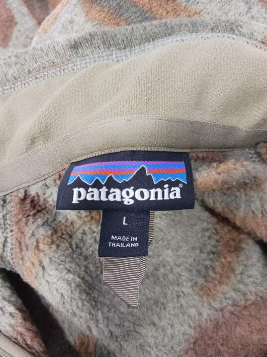 PatagoniGreen Camouflage Sweatshirt Mens Sz L image number 3