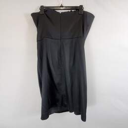 White House Black Market Women Blk Midi Dress Sz 14 alternative image