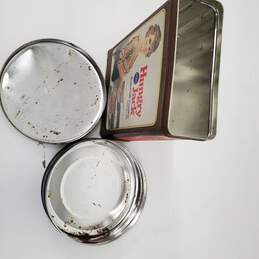 Two Vintage Tin Canisters alternative image