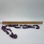 Sterling Silver Amethyst Nuggets FW Pearl Endless 31 Inch Necklace 90.0g image number 7