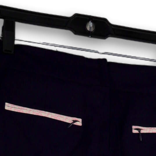 Womens Blue Pink Golf Side Slit Pockets Back Zip Short Athletic Skirt Sz 8 image number 4