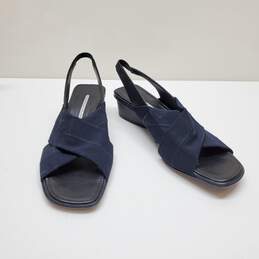 Donald J Pliner Jam Black Slingback Heel Sandals Size 9.5M