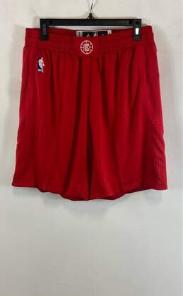 Adidas Mens Red Los Angeles Lakers NBA Basketball Pull-On Shorts Size Large