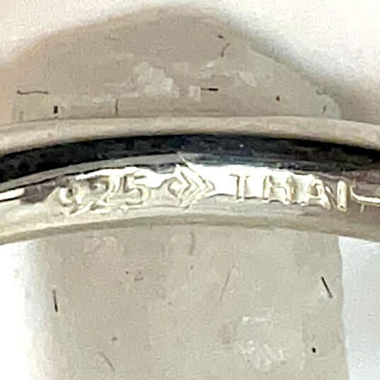 Designer Silpada 925 Sterling Silver Hammered Modern Circle Band Rings image number 4