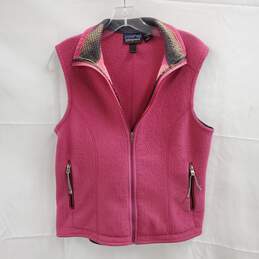 Patagonia Synchilla Pink Zip Up Vest Jacket Women's Size M