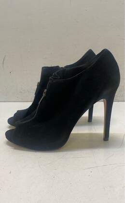 Gianni Bini Cadince Suede Peep Toe Heel Shoes Black 11 alternative image